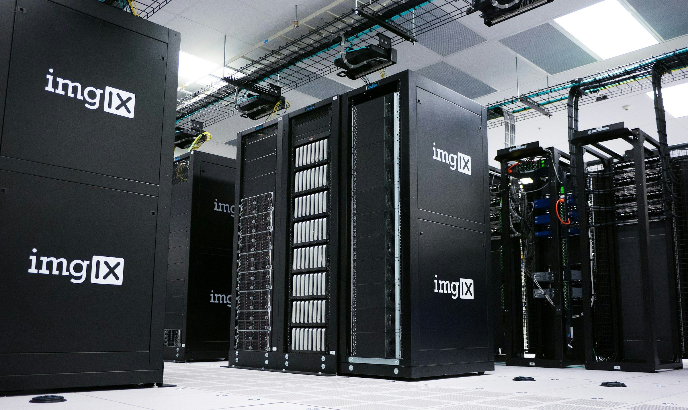 Data center server racks representing cloud infrastructure modernization